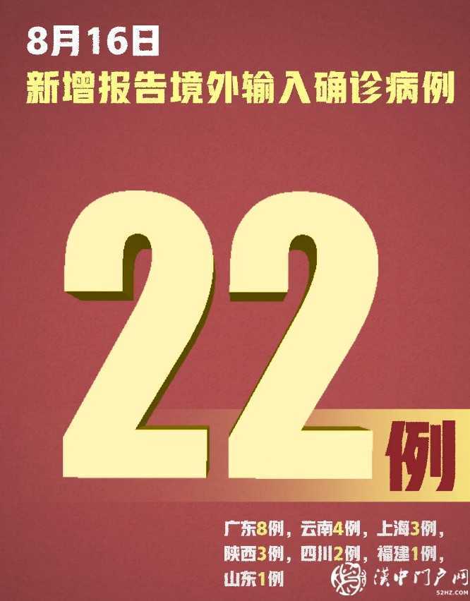 本土零新增！新增確診22例，均為境外輸入