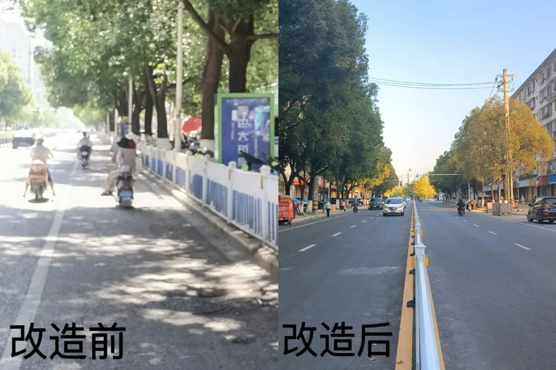 一鍵“煥新”！勞動(dòng)西路完成“變身”