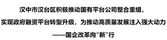 陜西日?qǐng)?bào) | 漢臺(tái)：國(guó)企改革向“新”行